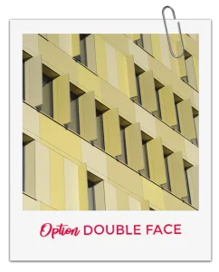 Les panneaux Swisspearl : Option double face